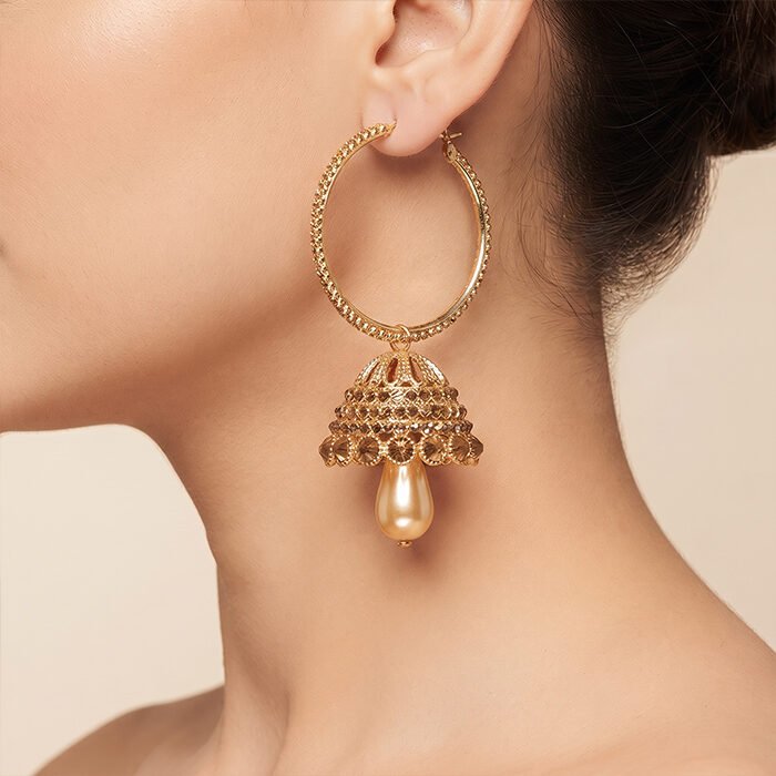 Pearl-Radiance-Jhumka-Hoop-Earring