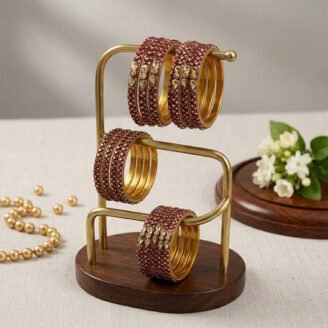 Royal Ruby Kundan Bangle Set