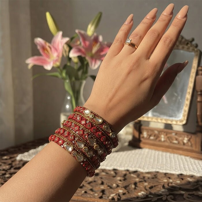 Royal-Scarlet-Kundan-Bangle-Set-3