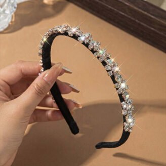 Starlight Blossom Crystal Headband