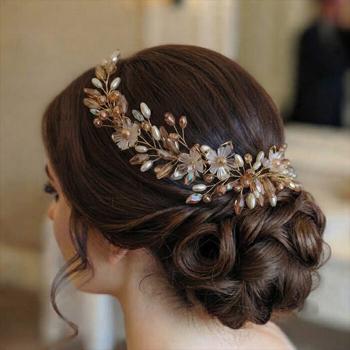Aurelia-Champagne-Blossom-Bridal-Hair-Vine-3 Aurelia-Champagne-Blossom-Bridal-Hair-Vine-3