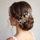 Aurielle Golden Blossom Bridal Hair Vine
