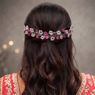 Gulabi Crystal Vine Hair Accessory