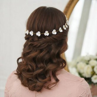 Ivory Blossom Floral Hair Vine