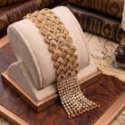 Zareen-Champagne-Crystal-Tassel-Bracelet