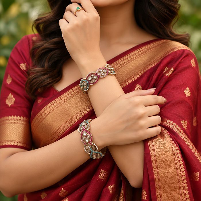 Celestia-Heirloom-Kundan-Bracelet-Set-5