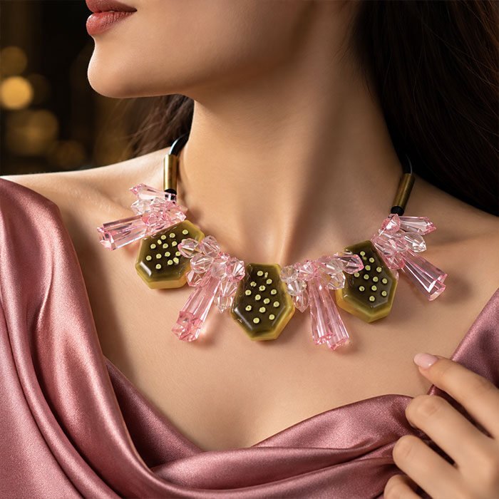 Roselle-Prism-Bloom-Statement-Necklace Roselle-Prism-Bloom-Statement-Necklace