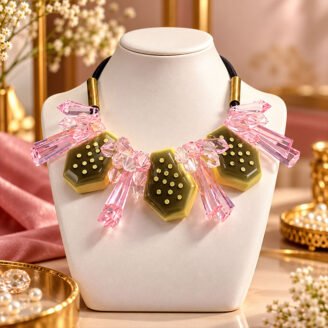 Roselle Prism Bloom Statement Necklace