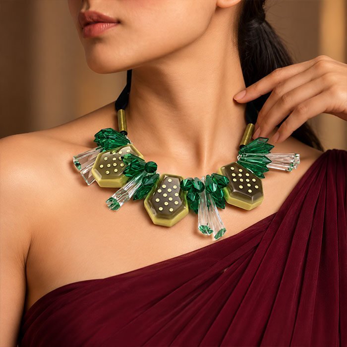Verdant-Prism-Bloom-Statement-Necklace Verdant-Prism-Bloom-Statement-Necklace